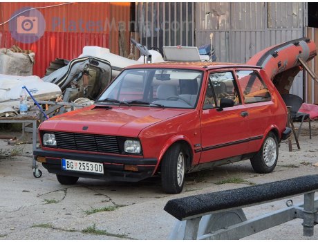 BG 2553-DD, Zastava Yugo