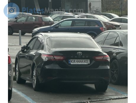 KA 4444 KE, Toyota Camry