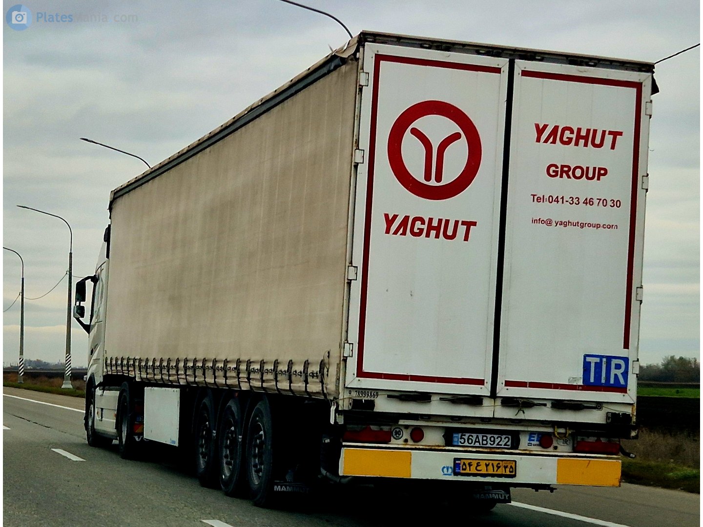 56AB922, License plates for driving abroad (2015) 