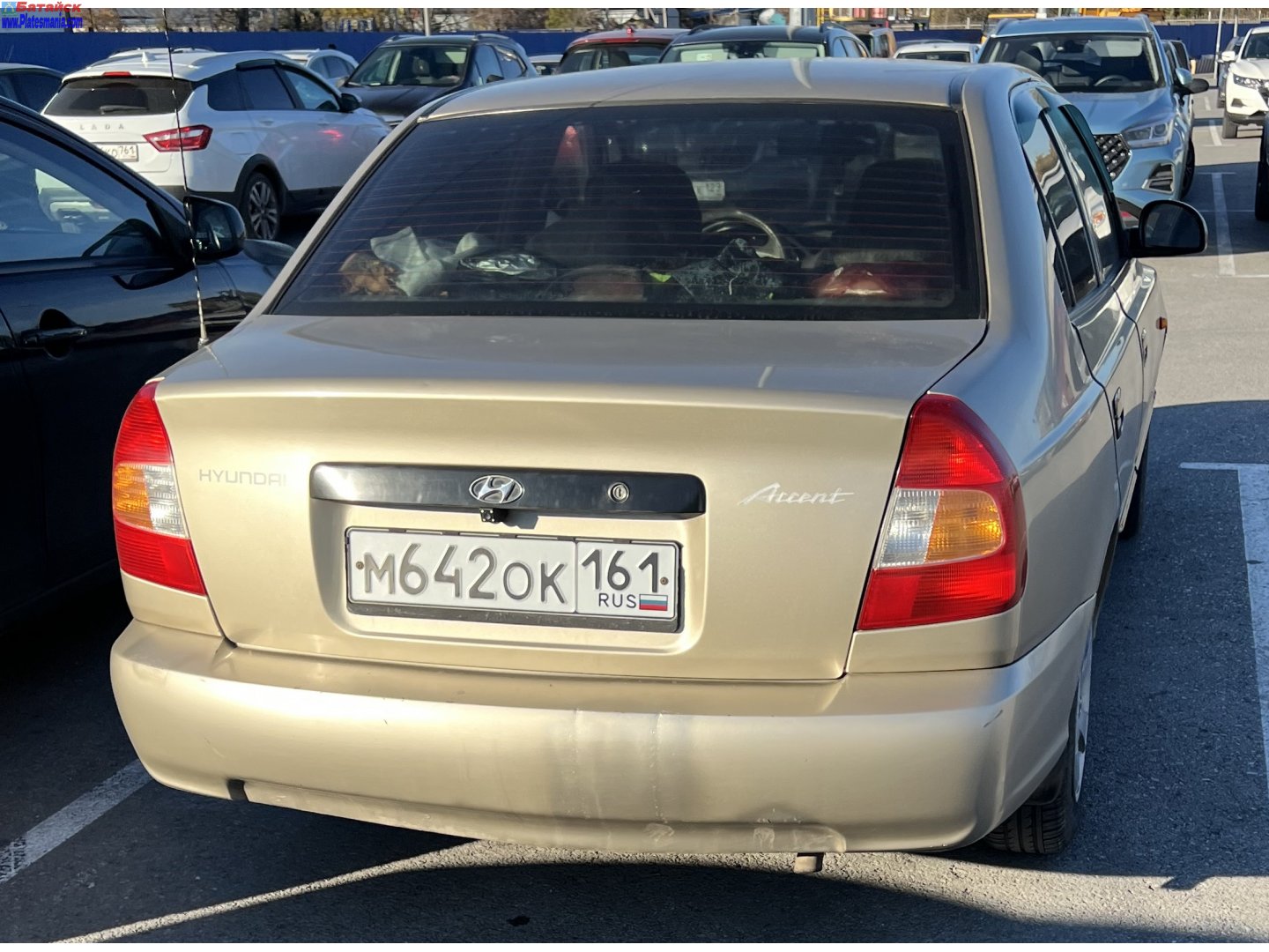 м 642 ок 161, Hyundai Accent 2nd gen Sedan (LC), 1999–2003 (–2016 for others)