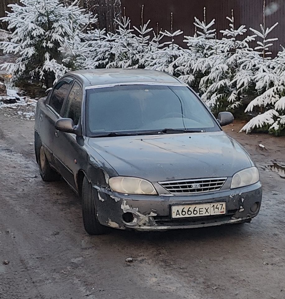 а 666 ех 147, Kia Spectra 1st gen Sedan (SD), 2001–2004 (–2011 for others)