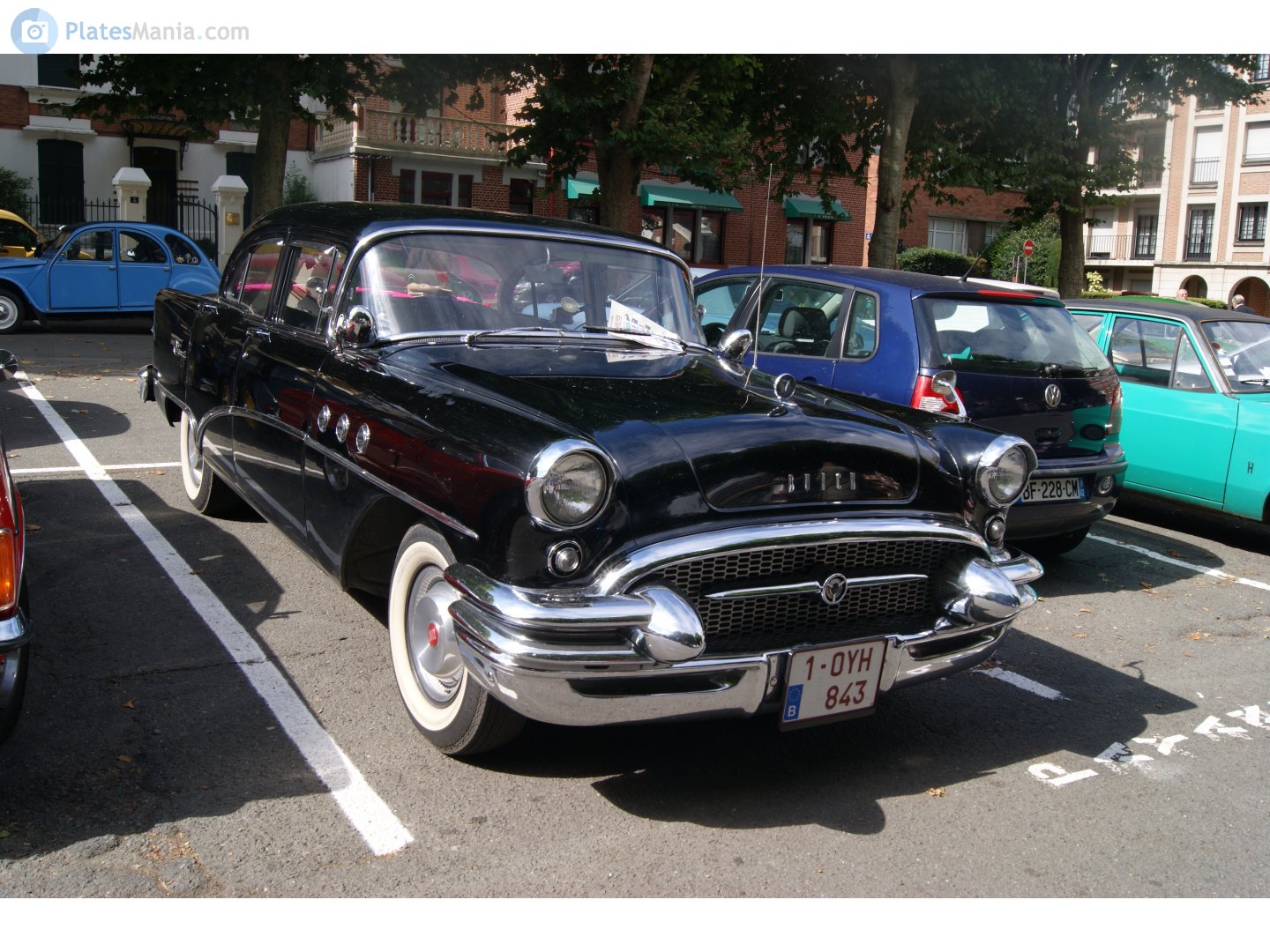 1-OYH-843, Buick Special 2nd gen 1955 4-door Sedan (41; B-body), 5th facelift, 1954–1955