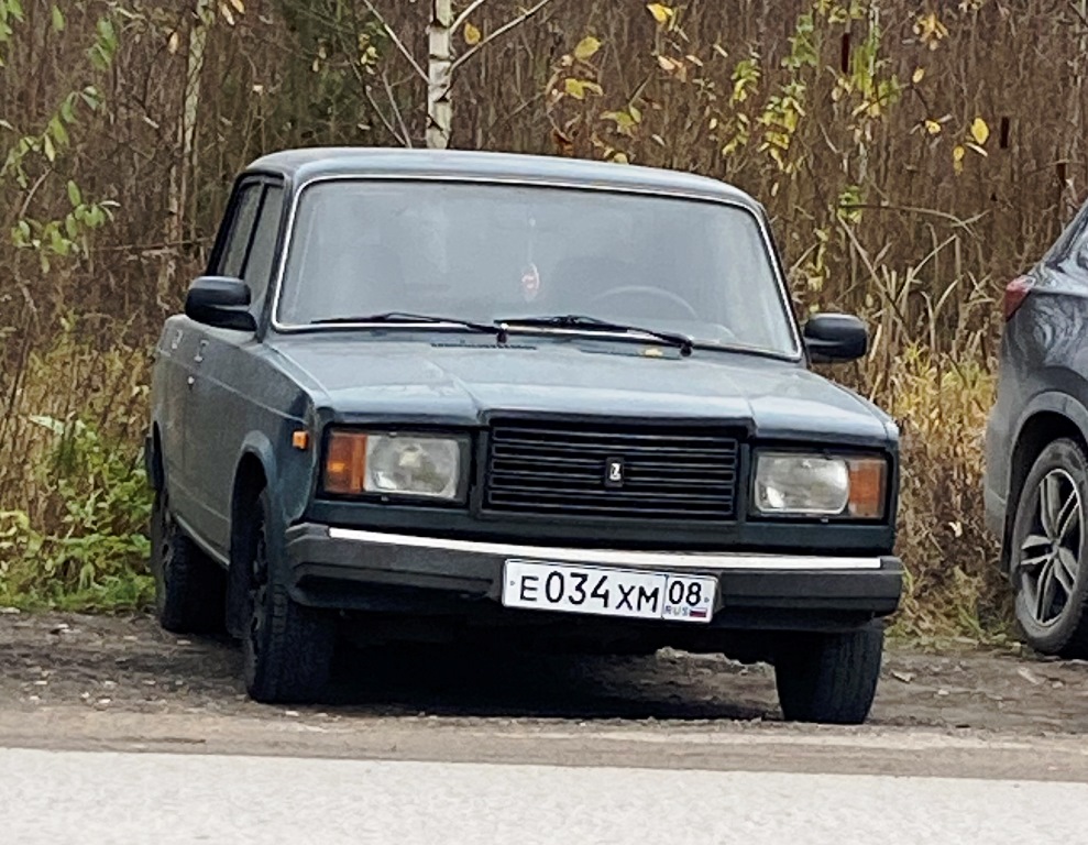 е 034 хм 08, Lada (VAZ) 2107 Жигули (Nova / Riva / Signet / 1500), 1982–2014