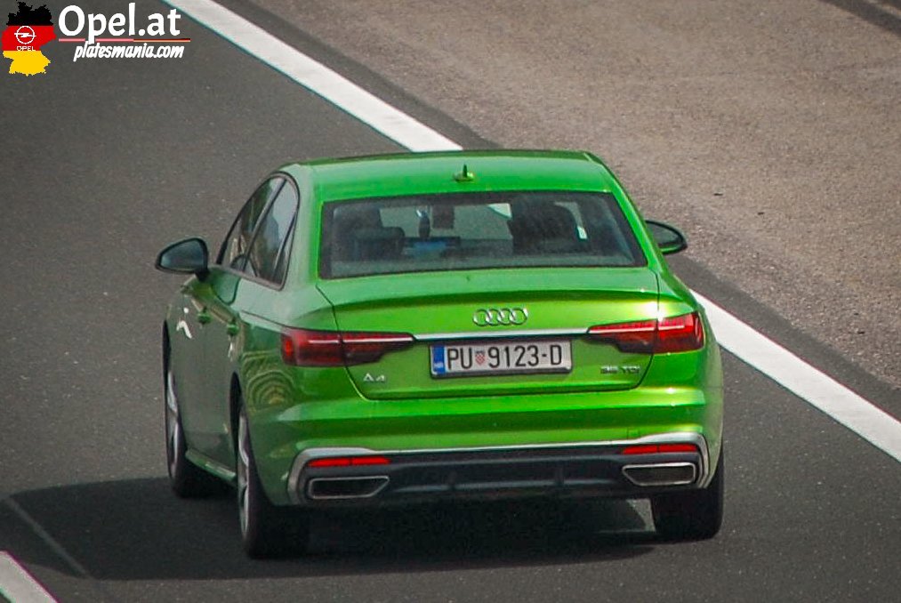 PU 9123-D, Audi A4 5th gen Sedan (B9.5/8W2/8WC), facelift, 2019–