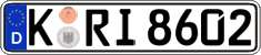 German license plate, Regular plates