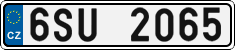 License plate of the Czech Republic, Cars (2001)