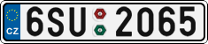 License plate of the Czech Republic, Cars (2001)