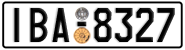 License plate of Greece, Cars