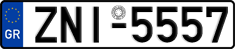 License plate of Greece, Cars