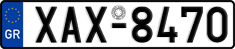 License plate of Greece, Cars
