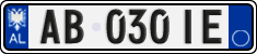 License plate of Albania, Cars (2011)
