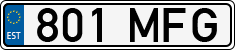License plate of Estonia, Regular car plates
