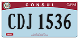 Federal license plates, Diplomatic