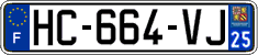 French license plate, SIV (ordinary)