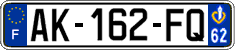 French license plate, SIV (ordinary)