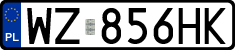 License plates of Poland, Regular car plates