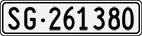 License plate of Switzerland, Cars