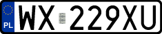 License plates of Poland, Regular car plates