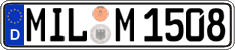 German license plate, Regular plates