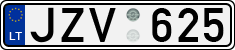 License plate of Lithuania, Cars