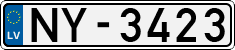 License plate of Latvia, Regular car plates