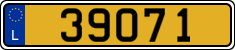 License plate of Luxembourg, Vanity Plates