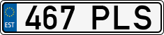 License plate of Estonia, Regular car plates