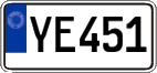 Non-recognized and partially recognized states, Regular plates (AB 123)