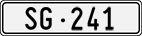 License plate of Switzerland, Cars