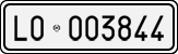 License plate of Italy, Cars (1927 year series)