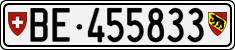 License plate of Switzerland, Cars