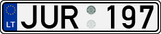 License plate of Lithuania, Cars