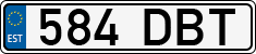License plate of Estonia, Regular car plates