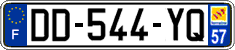 French license plate, SIV (ordinary)