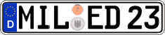 German license plate, Regular plates