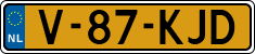 License plate of the Netherlands, Light Commercial Vehicles (1994 system)