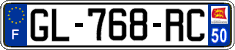 French license plate, SIV (ordinary)