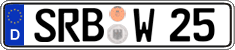 German license plate, Regular plates