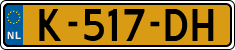 License plate of the Netherlands, Cars