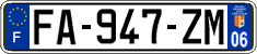 French license plate, SIV (ordinary)