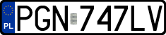 License plates of Poland, Regular car plates