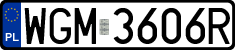 License plates of Poland, Regular car plates