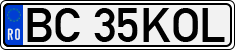 License plate of Romania, Regular plates