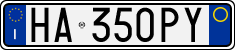 License plate of Italy, Cars (1994 year series)