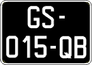 French license plate, SIV (oldtimers)