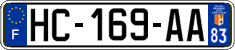 French license plate, SIV (ordinary)