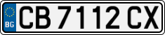 License plate of Bulgaria, Cars