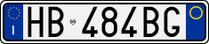 License plate of Italy, Cars (1994 year series)