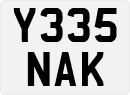License plate of the United Kingdom, 1983 year system