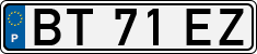 License plate of Portugal, Regular plates